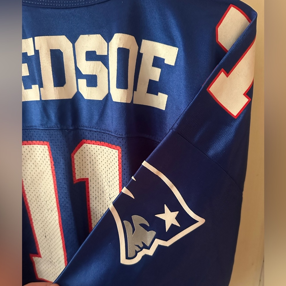 Drew Bledsoe 11 Logo Athletic Brand New England Patriots Jersey
